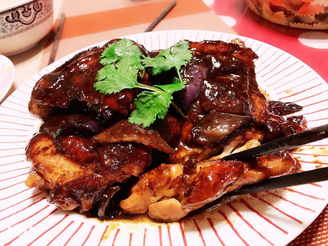 黑椒鸡腿饭
