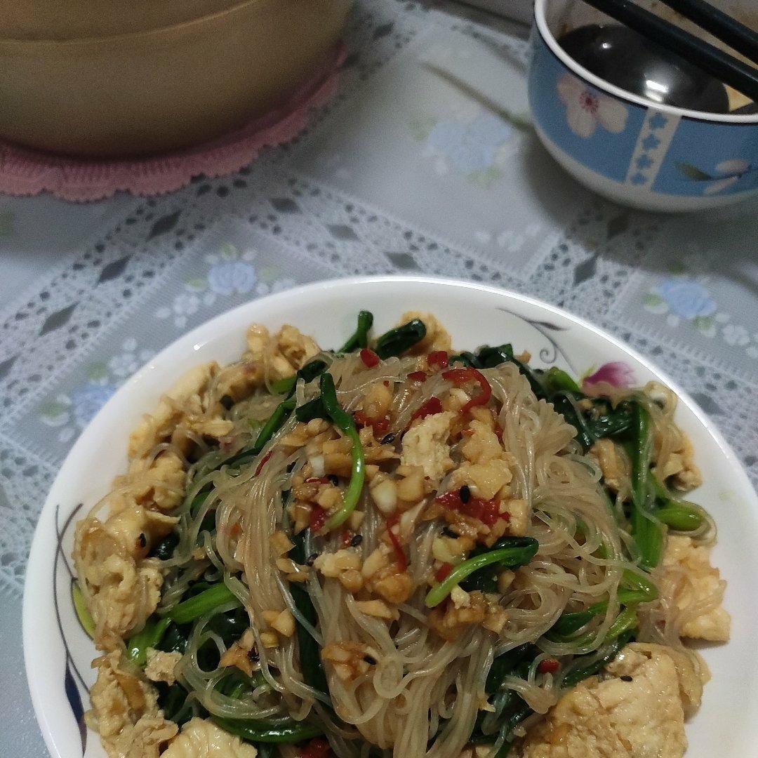 凉拌菠菜粉丝