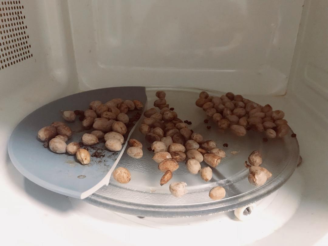 盐焗花生微波炉版本
