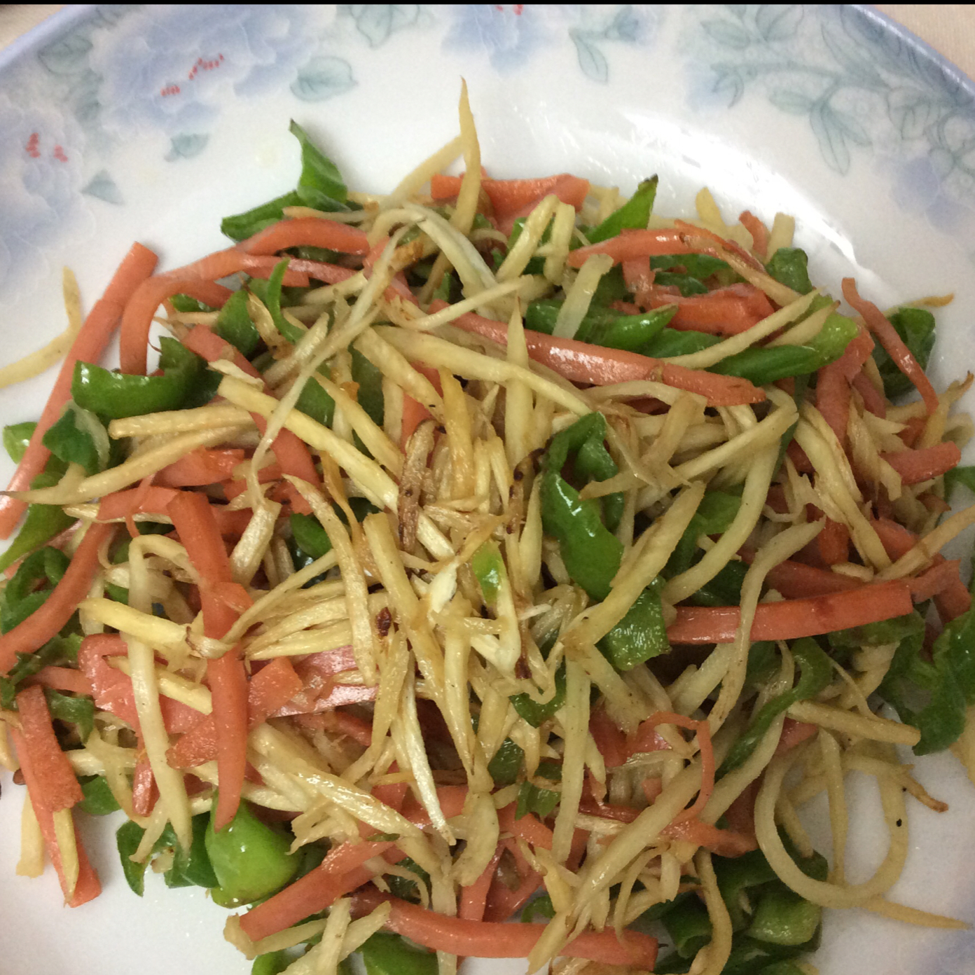茭白炒三丝