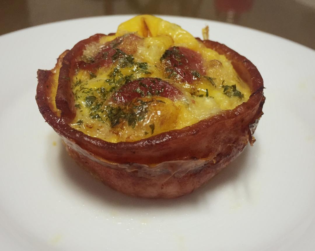 【生酮菜谱】培根蛋马芬的做法