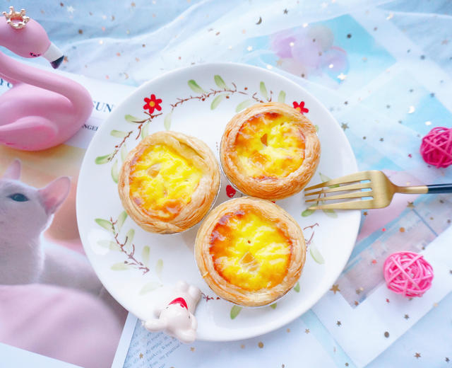 黄桃蛋挞·在家就能搞定的简单烘培小食的做法