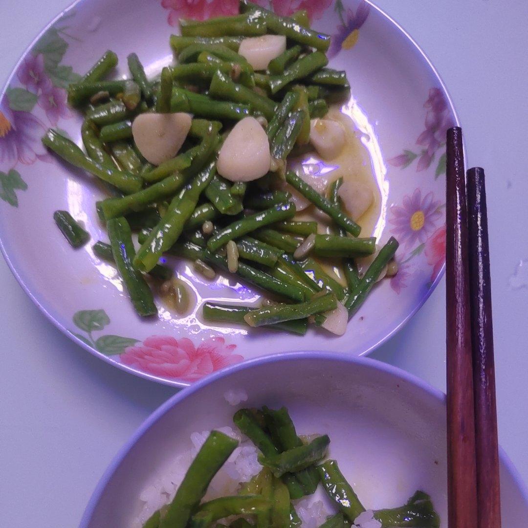 健康少油蒜泥拌长豆（豇豆）