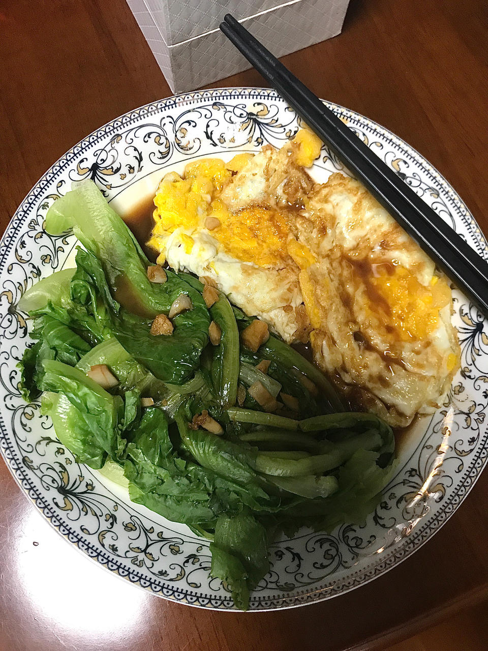 减脂餐——生菜鸡蛋🥚