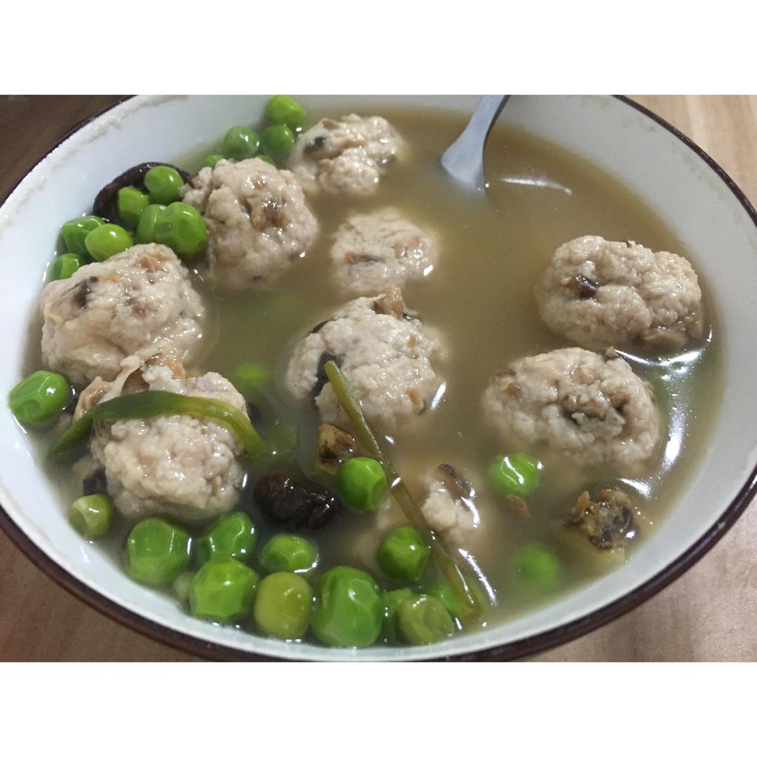 丸子豌豆汤