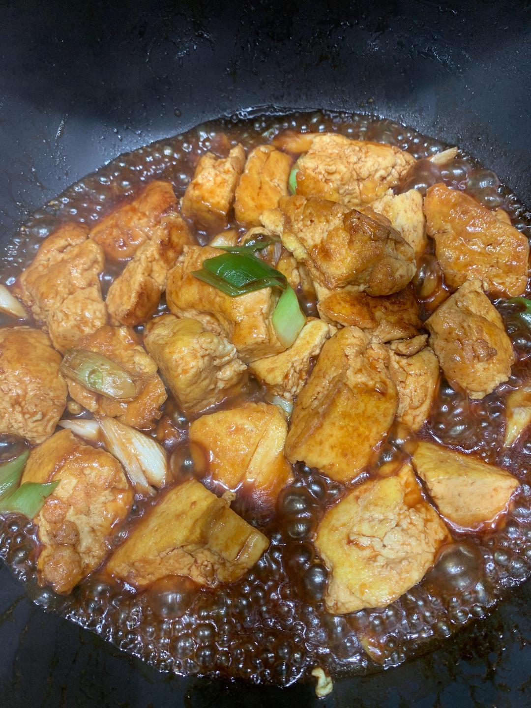 葱烧豆腐