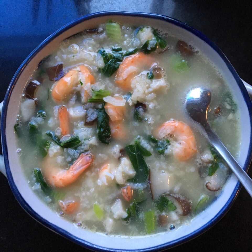 紫水晶etfy做的潮汕虾蟹砂锅粥