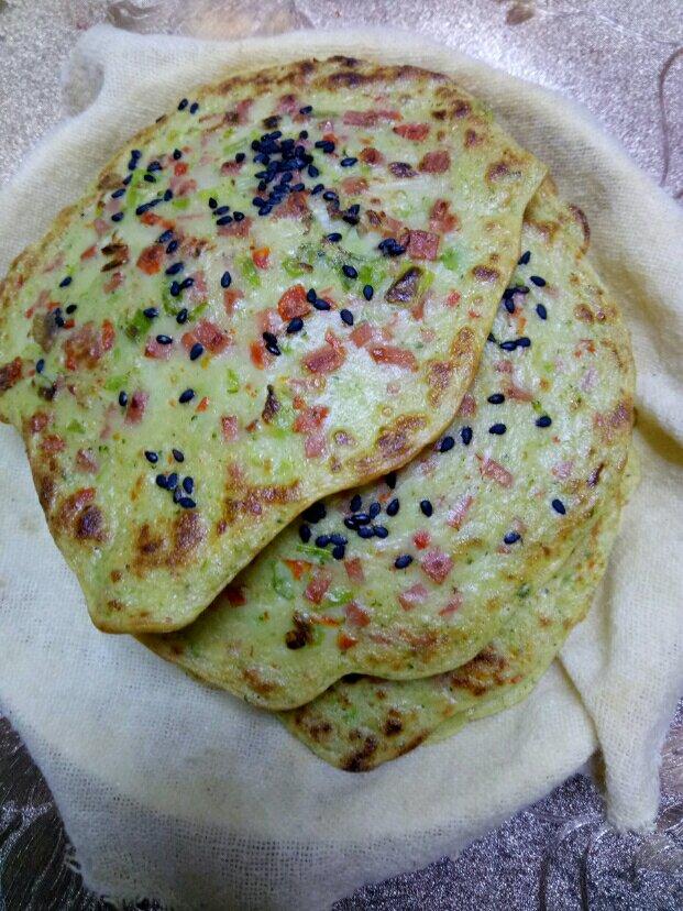 简单快手蔬菜鸡蛋煎饼