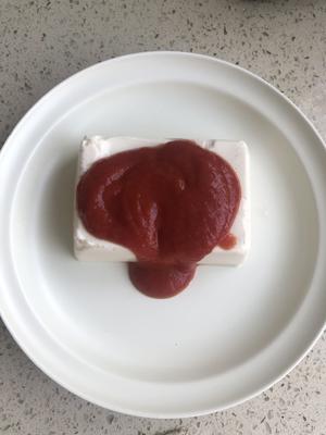 番茄🍅酱蒸豆腐的做法 步骤2