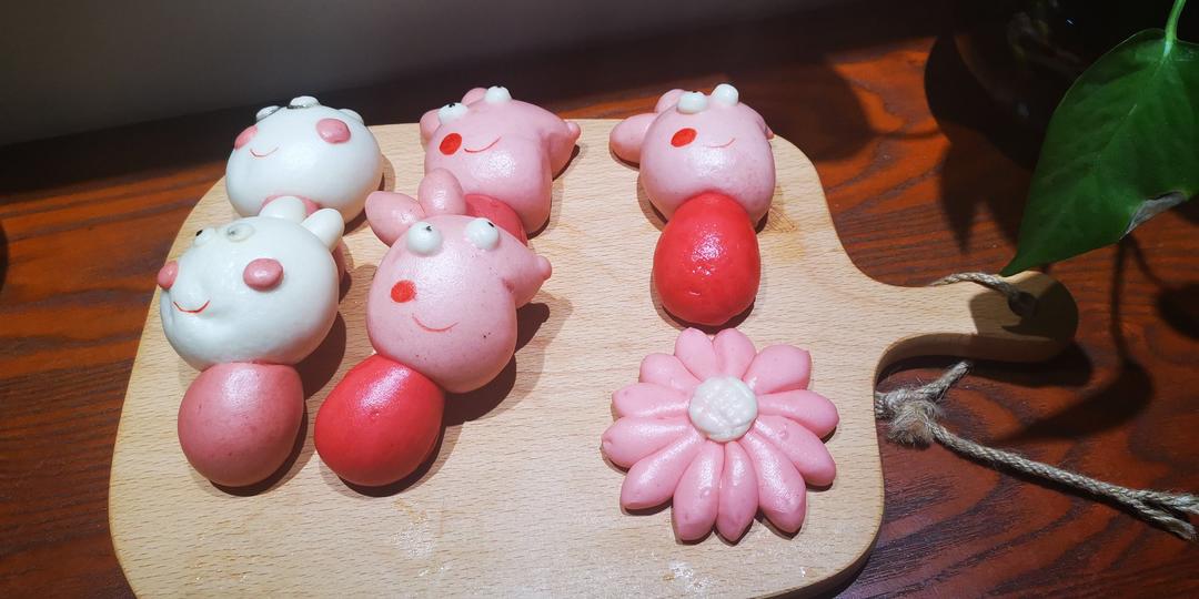 卡通馒头（小猪佩奇&小羊苏西）