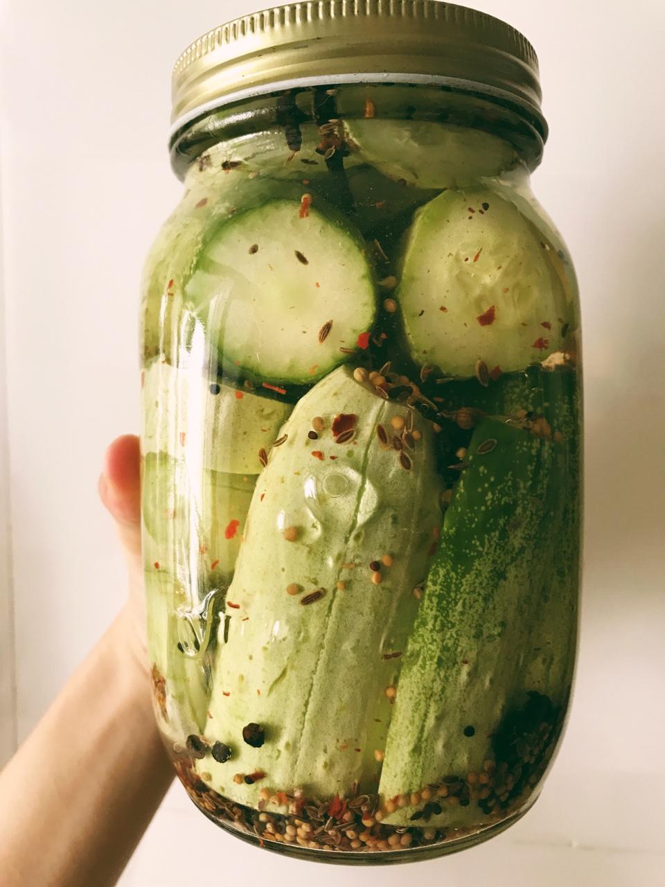 vi小厨做的法式酸黄瓜(麦当劳的味道)