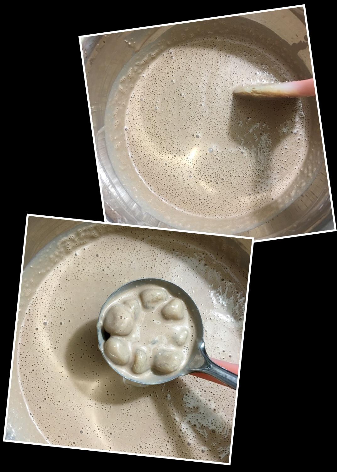 可可珍珠酸奶淋面慕斯的做法 步骤5