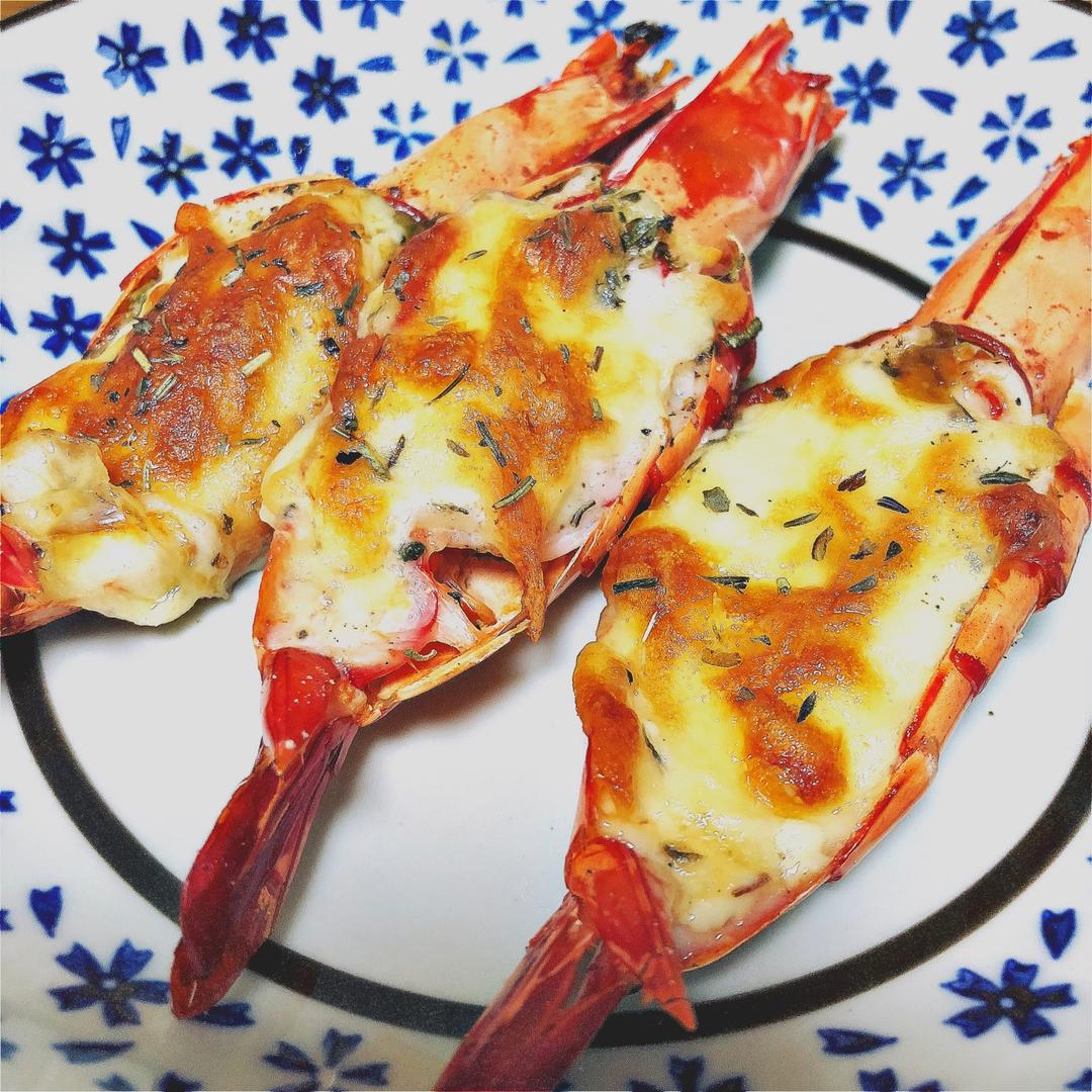 芝士沙拉酱焗大虾