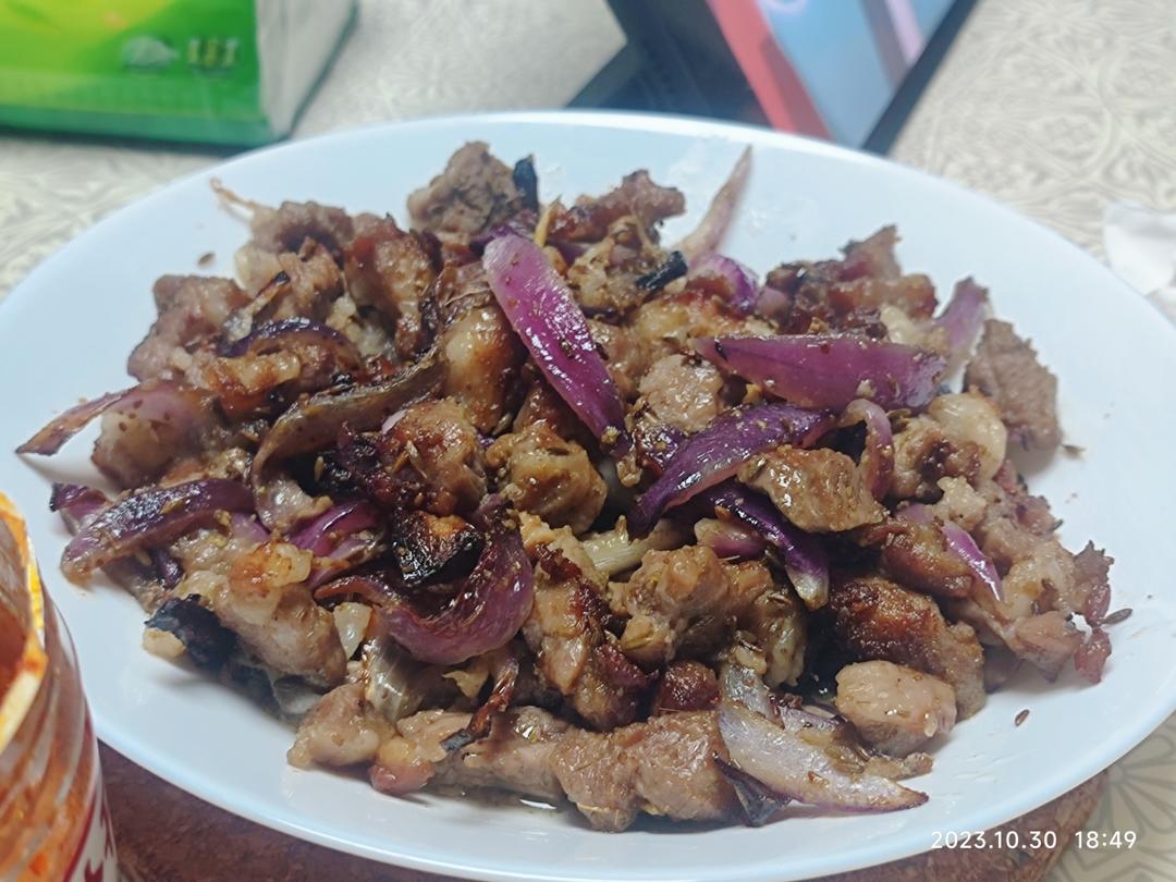 无签羊肉串（空气炸锅版接近炭烤口感）