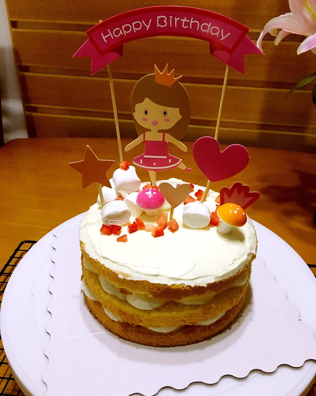 【零失败】不会裱花没关系的水果裸蛋糕 芒果裸蛋糕 完美戚风胚