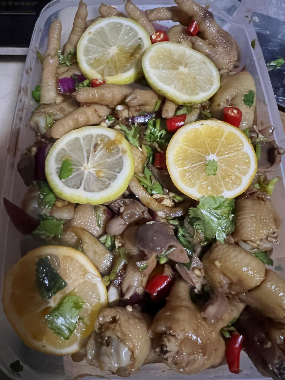 【柠檬酸辣鸡爪】自制超级无敌美味的网红鸡爪