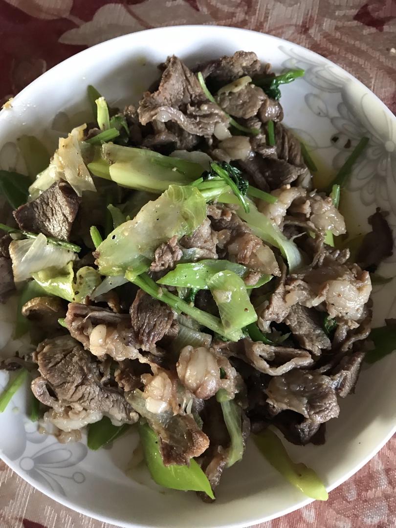 葱爆羊肉片