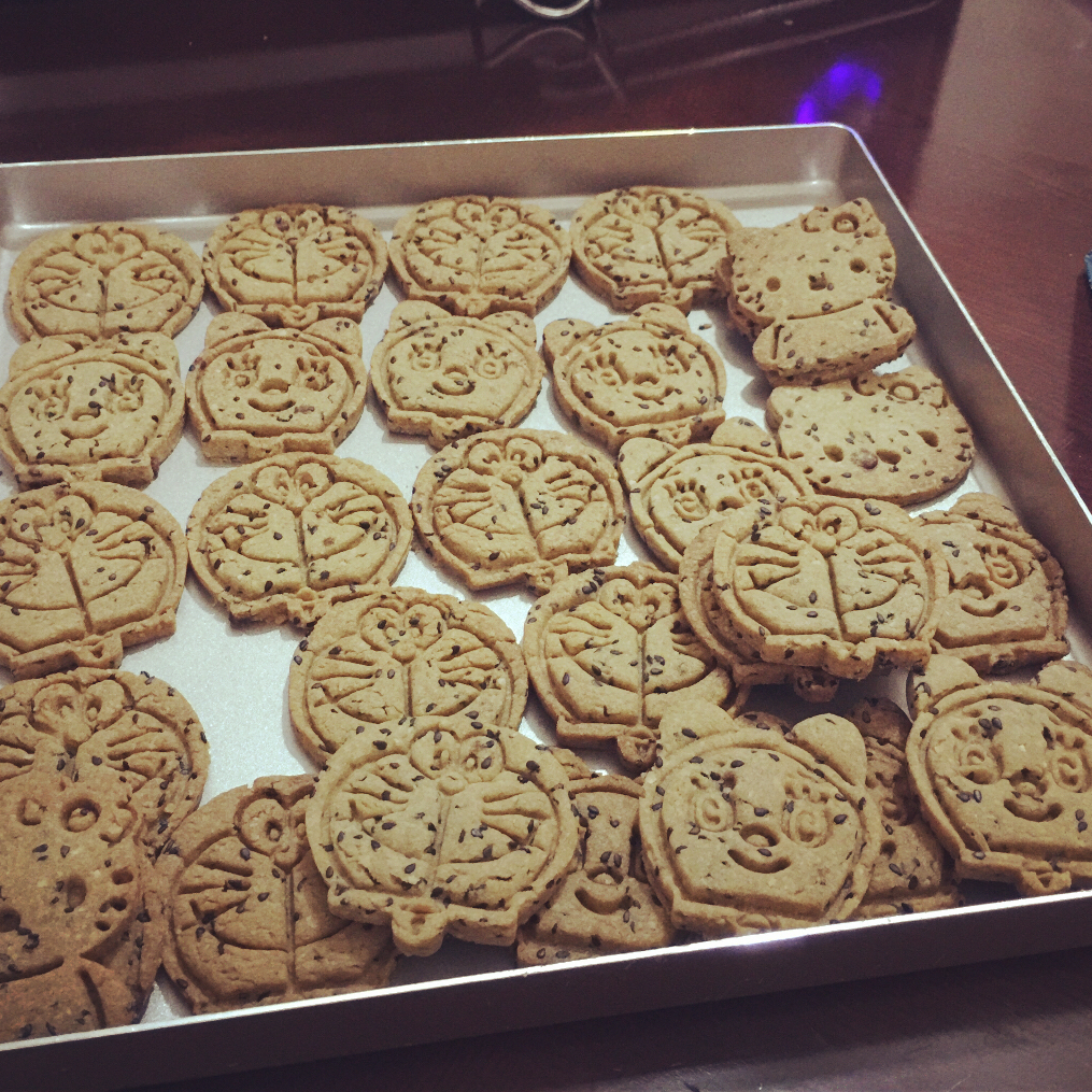 红糖黑芝麻饼干—酥脆无黄油快手版