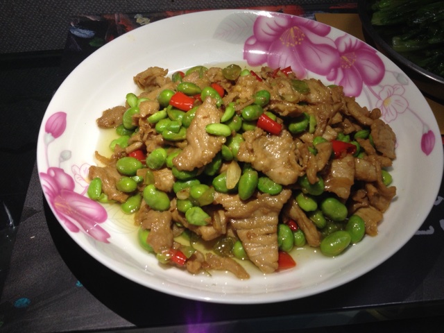 青豆炒肉