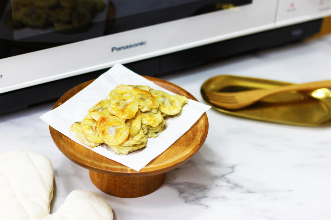 低脂香蕉片【松下微蒸烤箱DS900】的做法