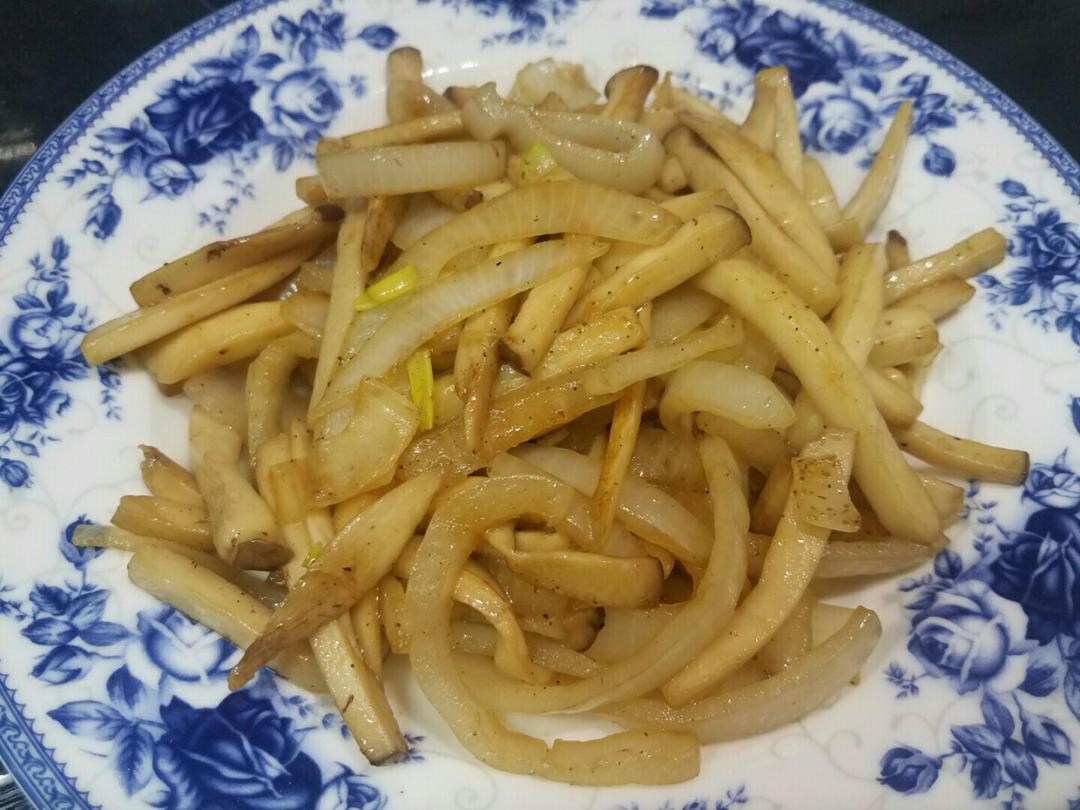 洋葱遇到杏鲍菇