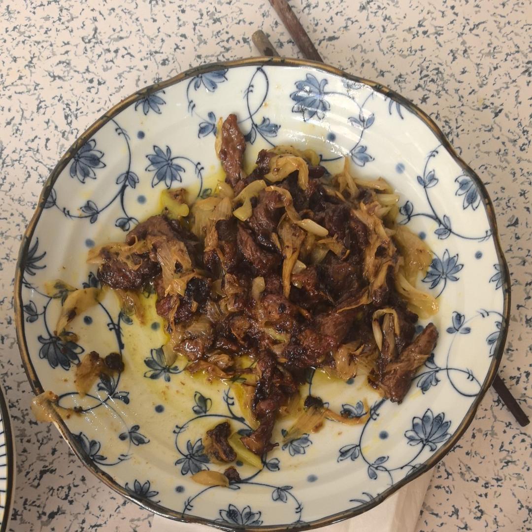 大葱炒嫩牛肉