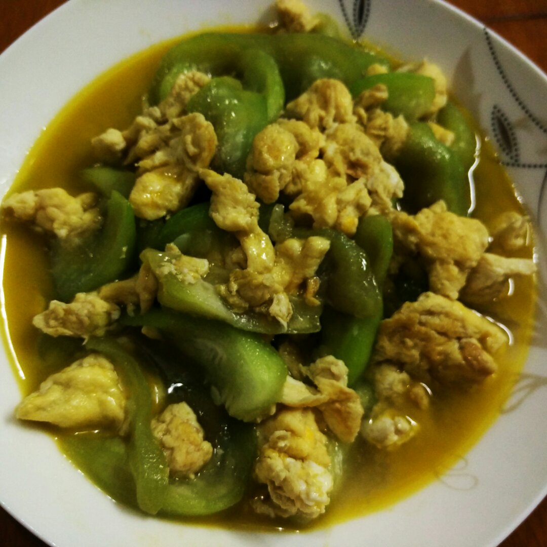 丝瓜炒蛋
