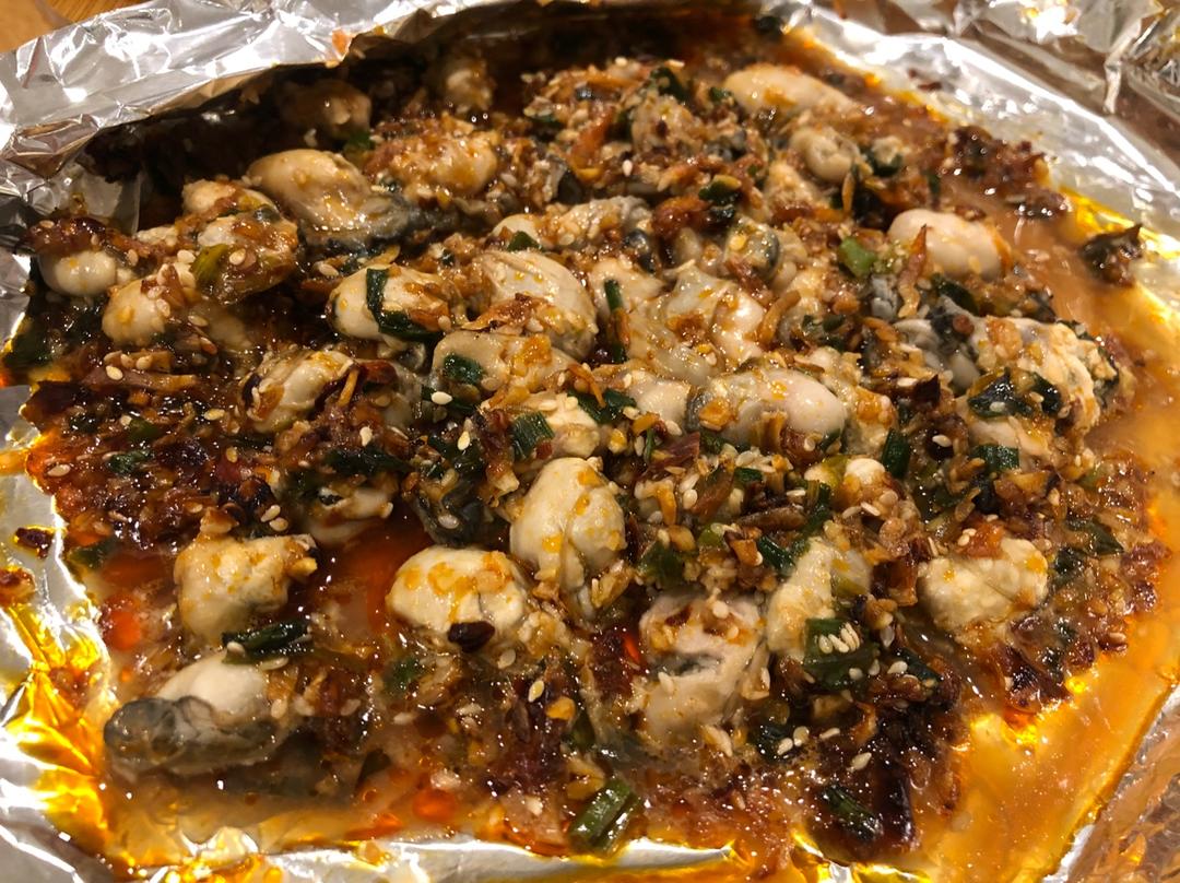 上海蔡做的锡纸烤生蚝