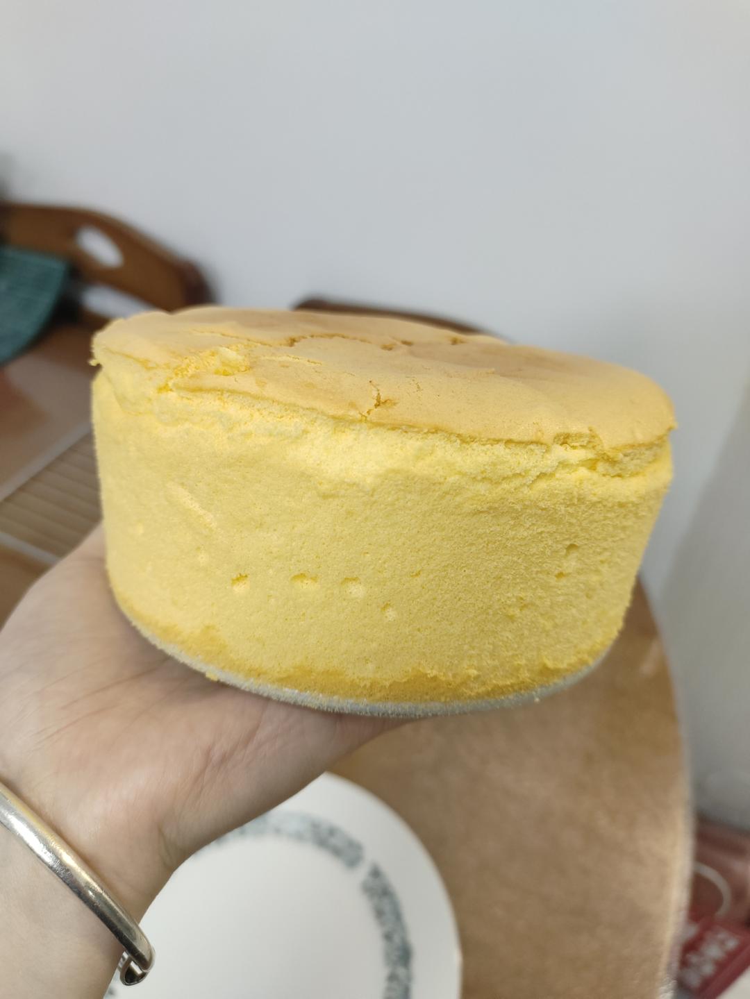 零失败6寸戚风蛋糕（十分钟制作，合适新手宝宝）