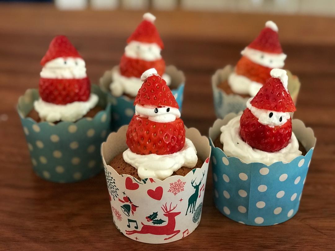 圣诞老人杯子蛋糕【曼达小馆】2016年圣诞Party专场