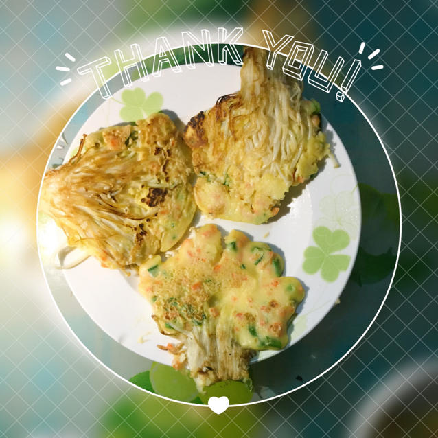 金针菇蛋饼