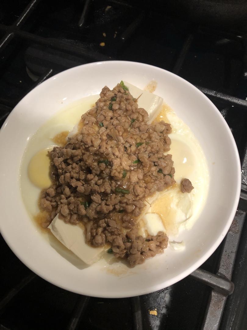 肉沫蒸鸡蛋豆腐