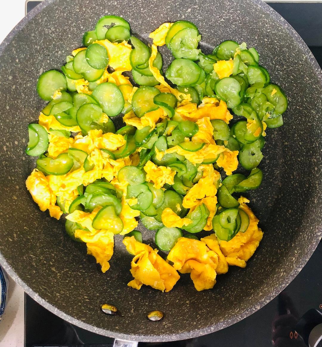 青瓜炒雞蛋的做法 步驟7