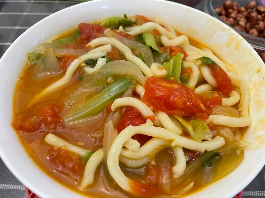 咖喱中的小清新-番茄咖喱乌冬［一人食］