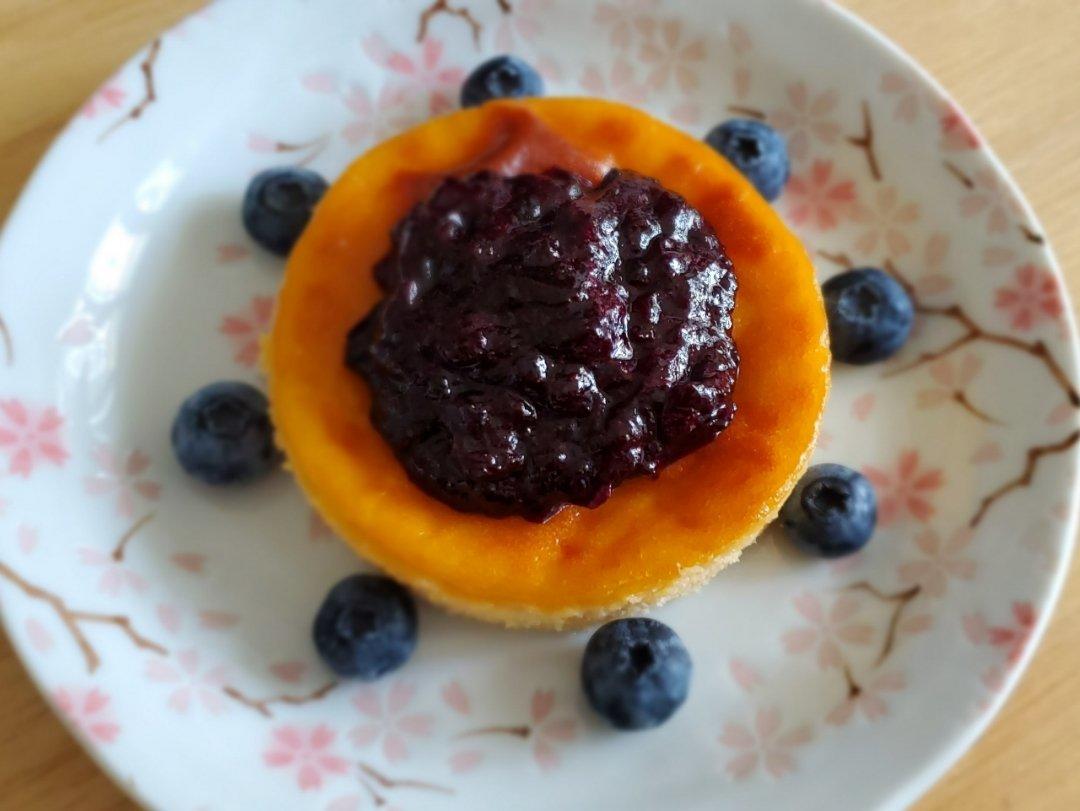 《Tinrry下午茶》教你做烤蓝莓重芝士蛋糕（6寸配方）