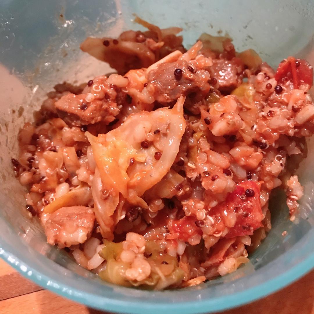 【健康三餐】番茄圆白菜肉酱闷饭