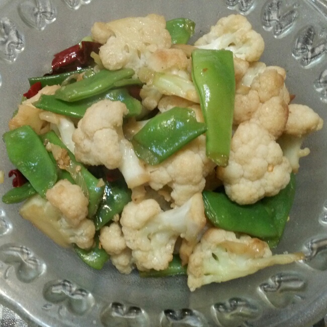 素烧菜花