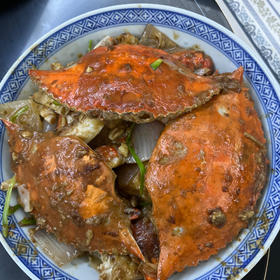 葱姜梭子蟹，吃梭子蟹的季节，又鲜又肥
