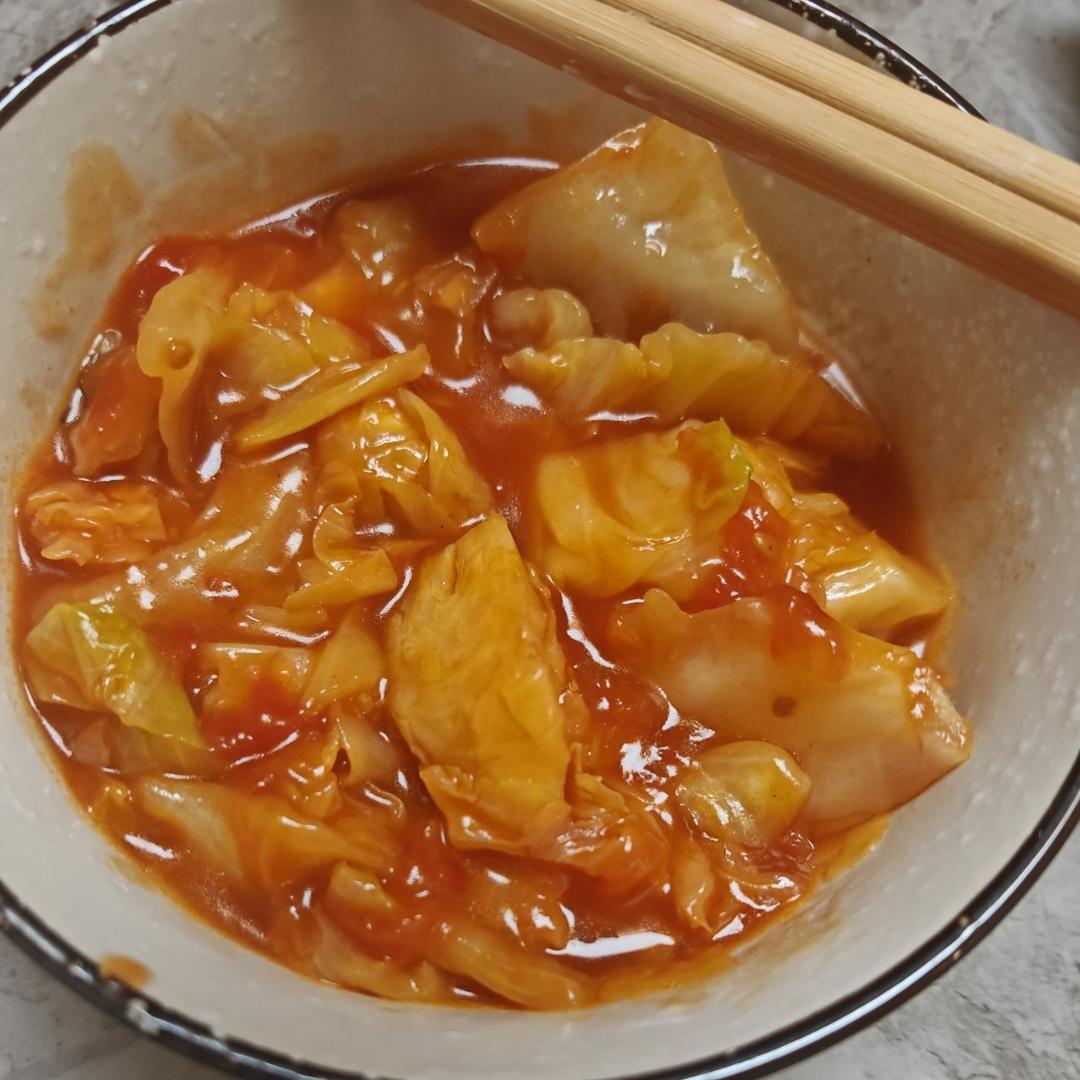 西红柿炒洋白菜