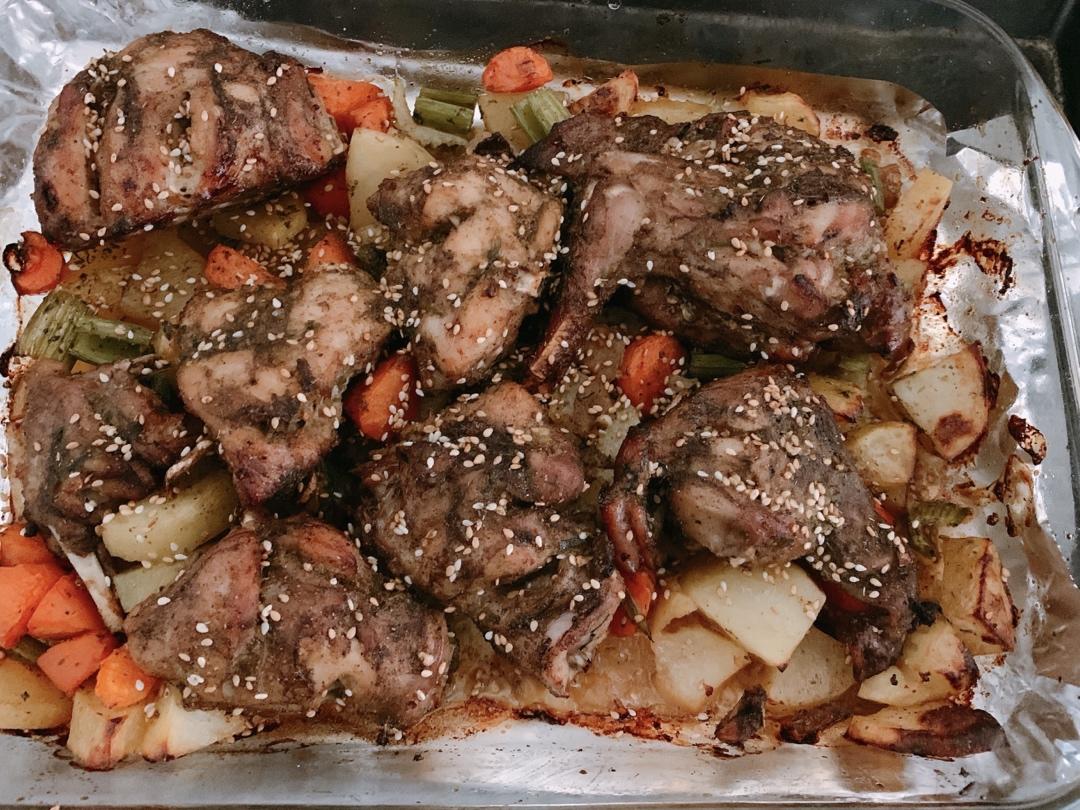 焗烤兔腿
