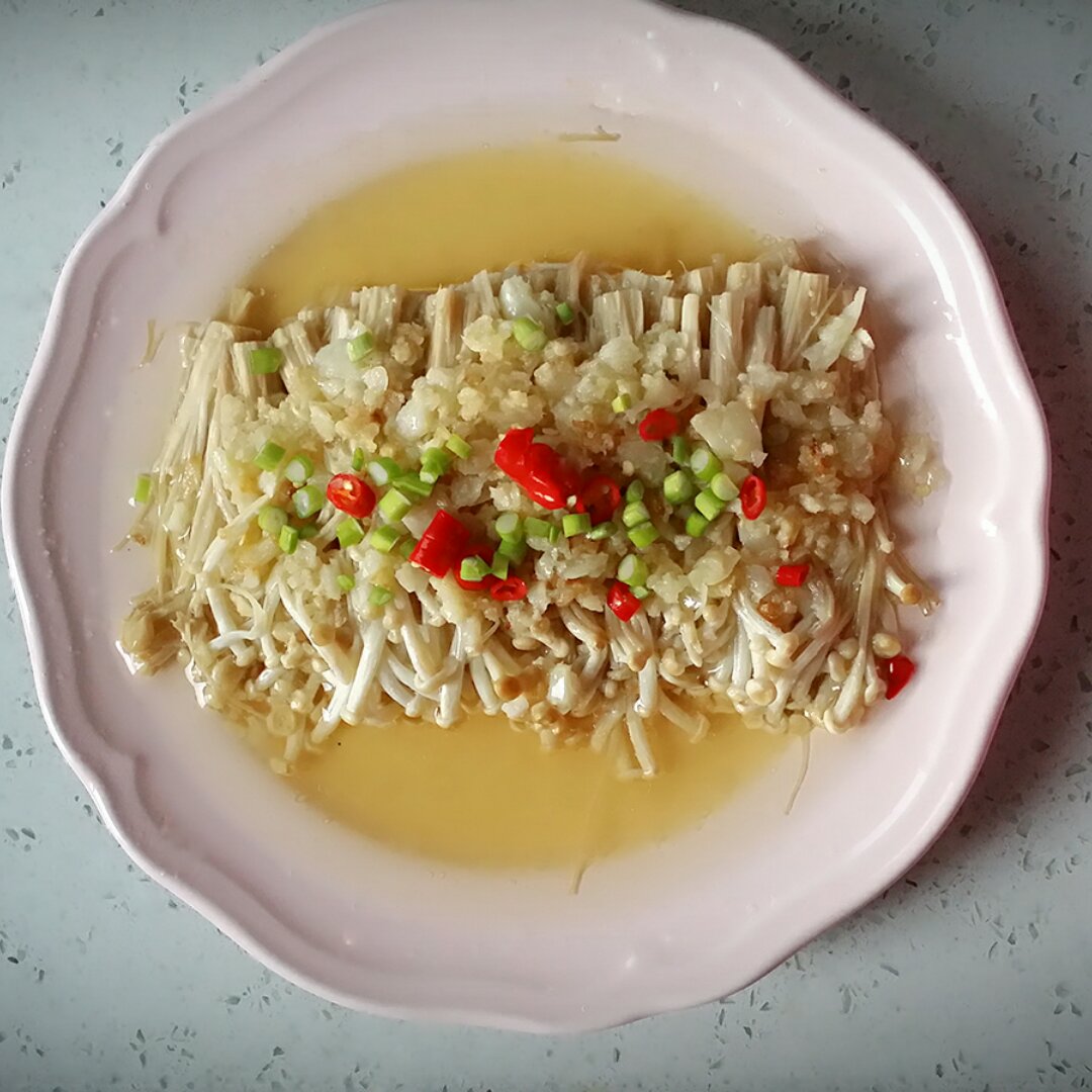 蒜蓉蒸金针菇