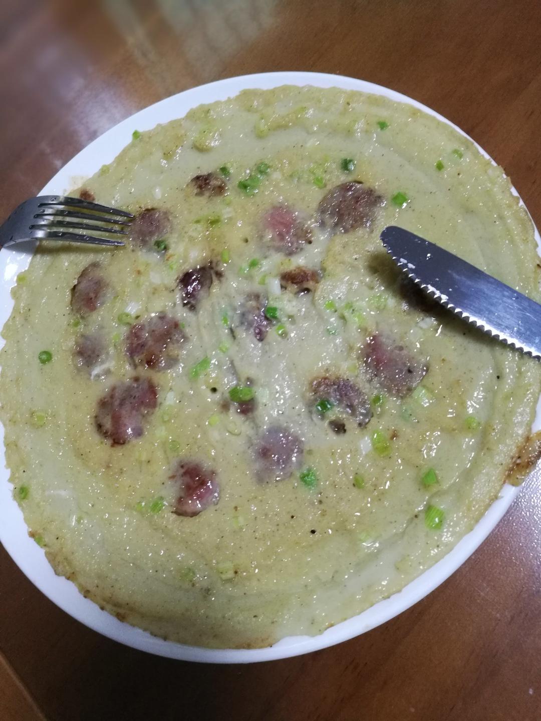 培根香葱鸡蛋饼