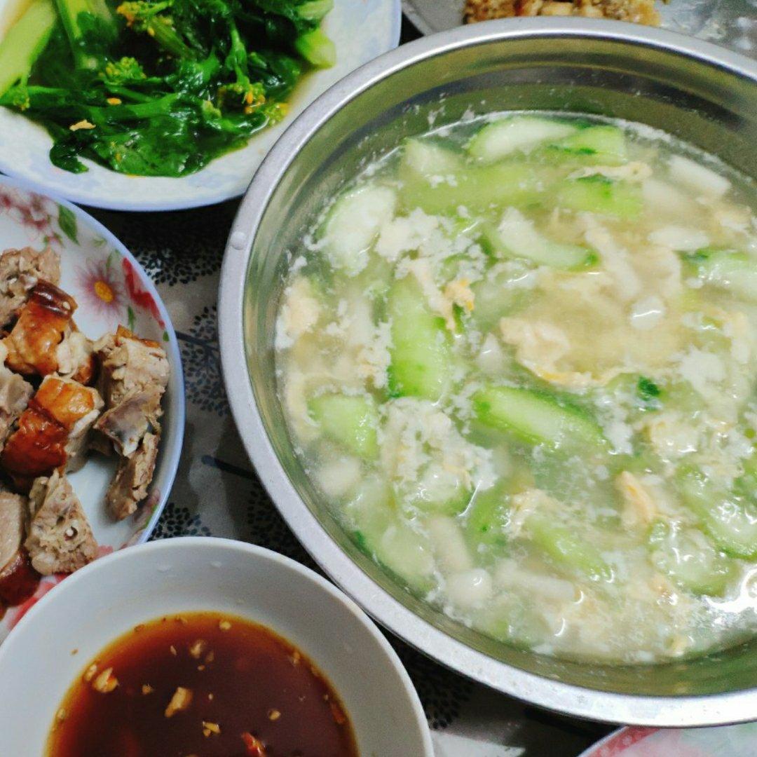 鲜美到哭的丝瓜蛋汤