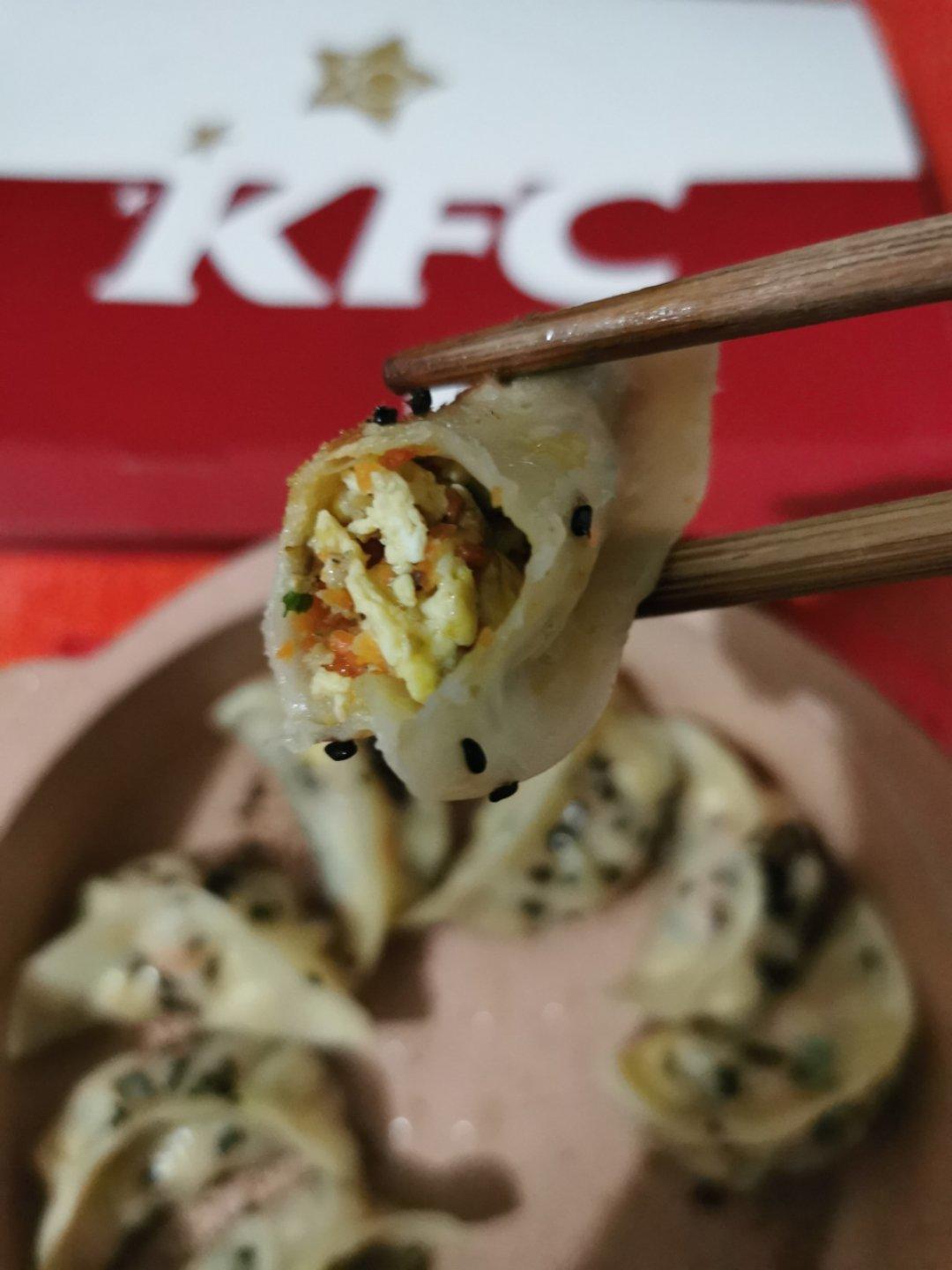 胡萝卜鸡蛋香菇木耳素馅饺子