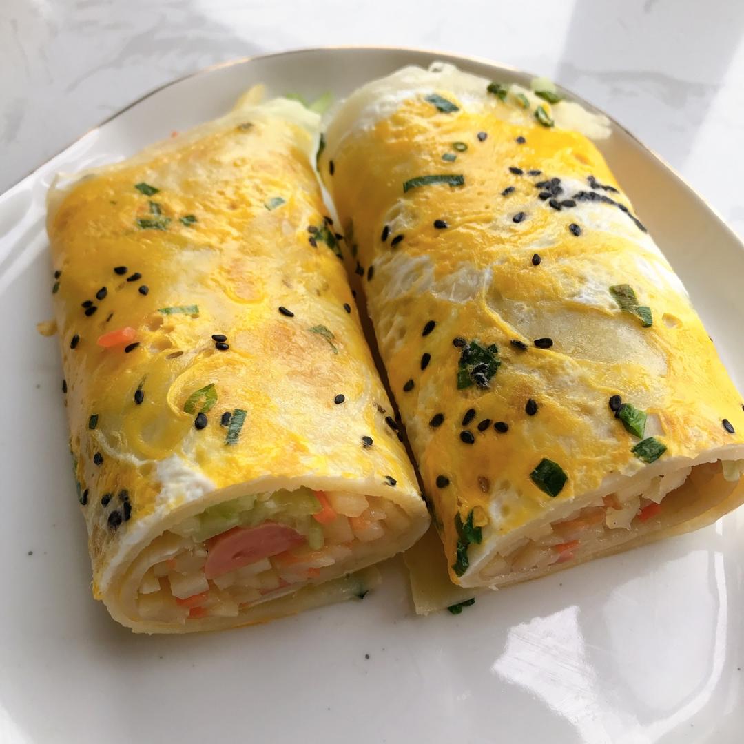 家庭煎饼果子版(土豆丝卷饼)