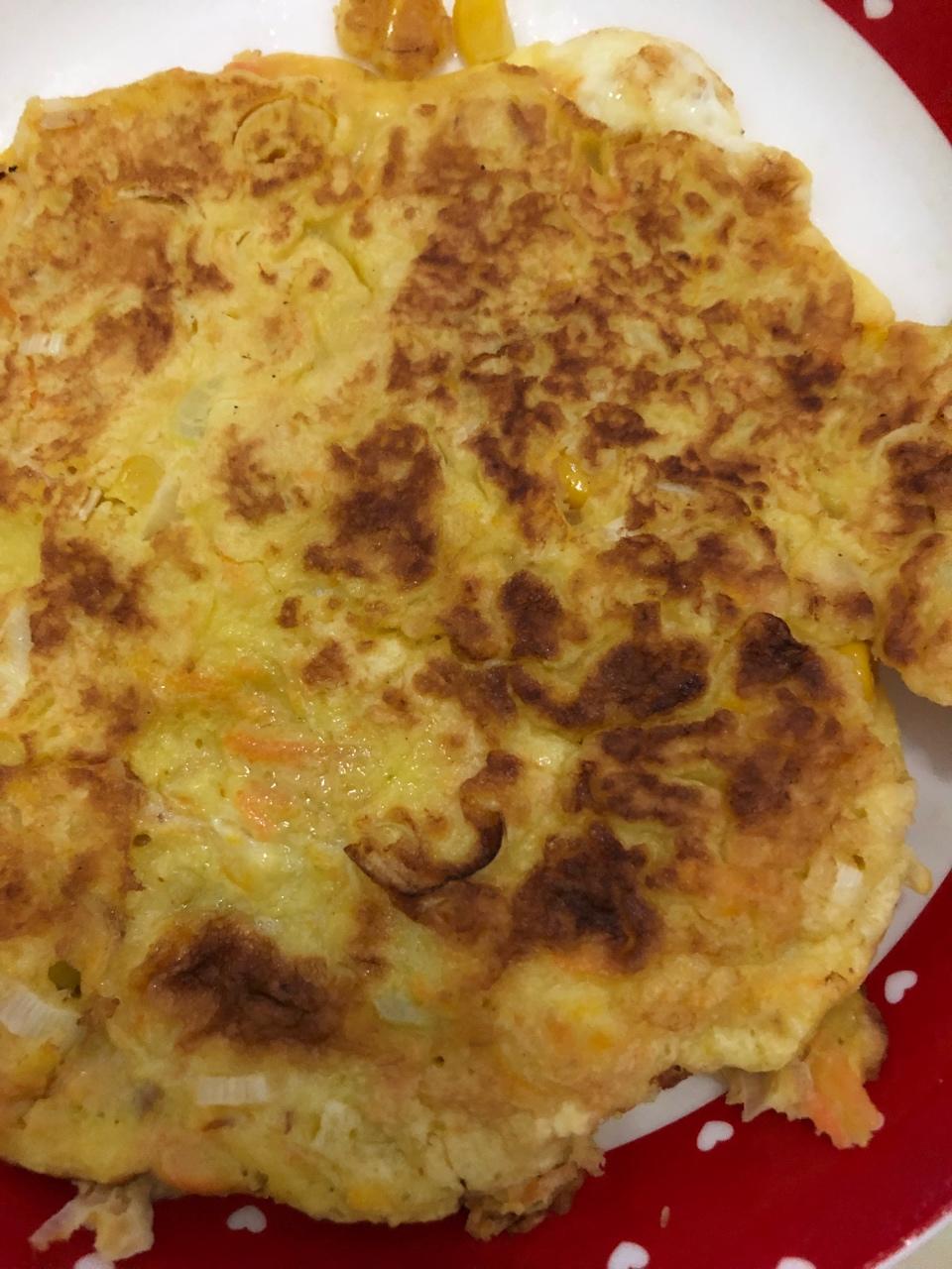葱花胡萝卜鸡蛋饼