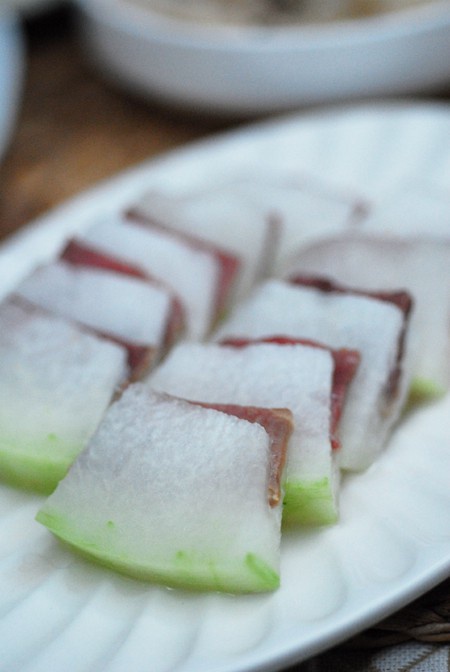 火腿冬瓜夹的做法