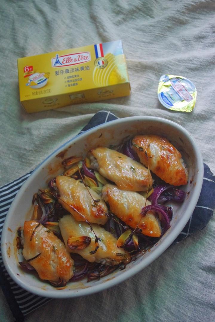 黄油蜂蜜烤鸡翅