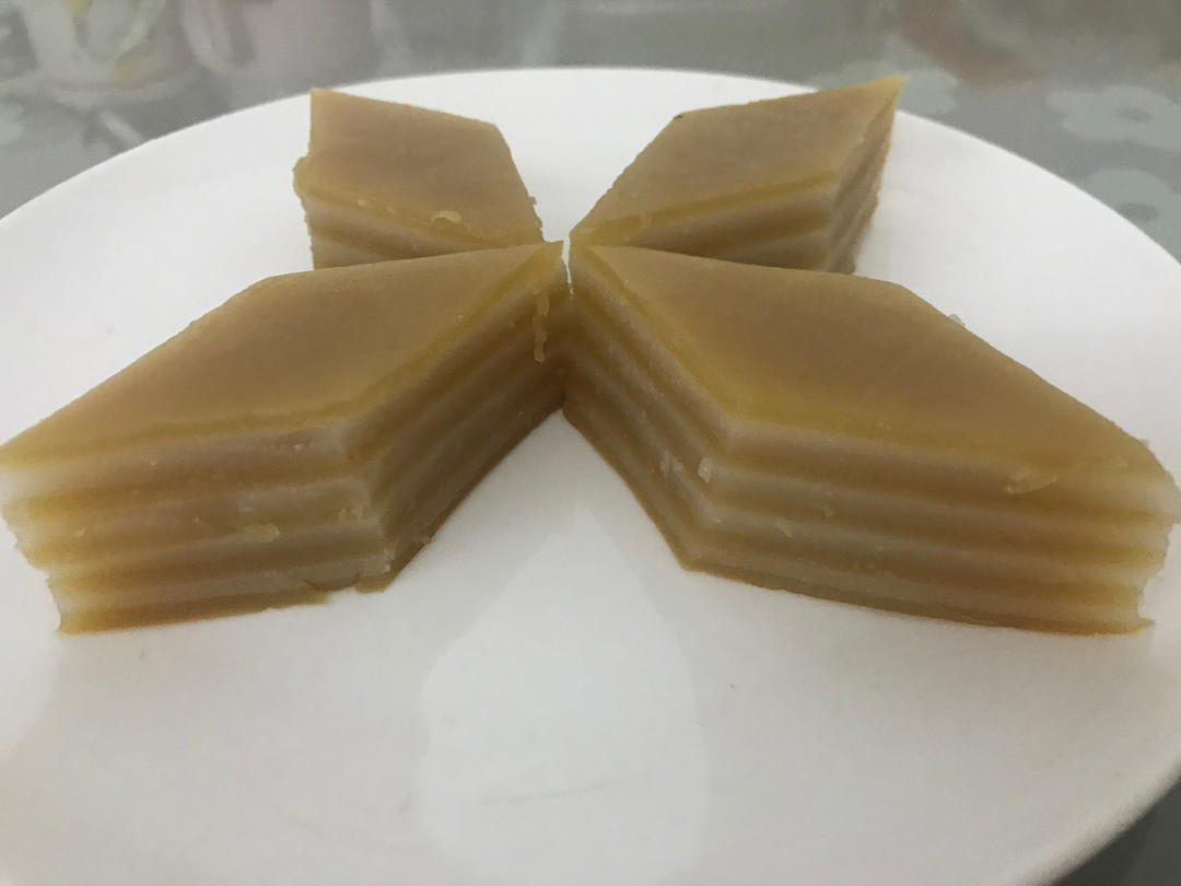 木薯粉版本姜汁千层糕