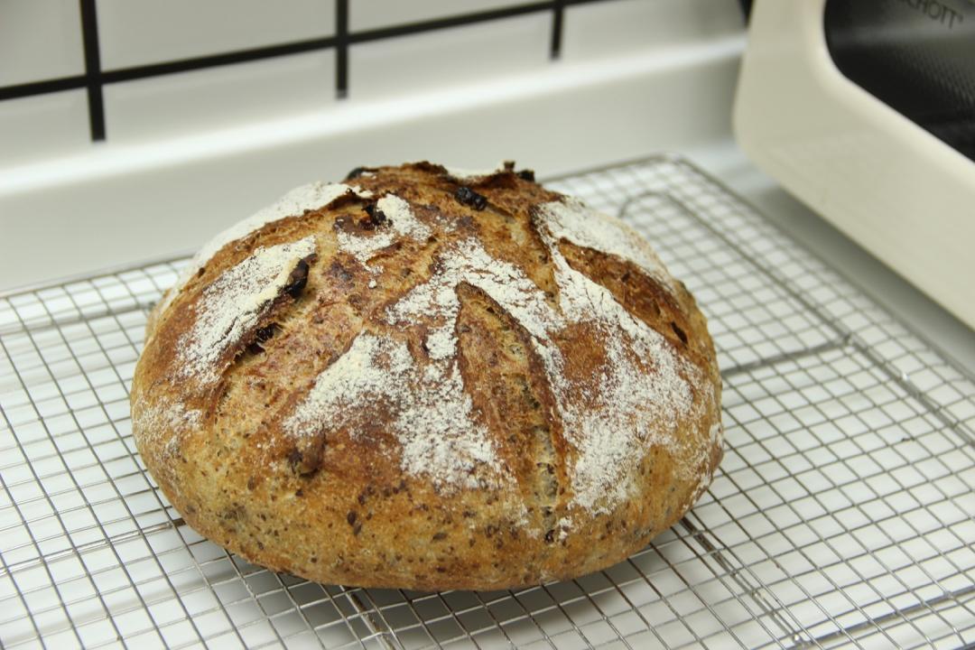 北鼎铸铁锅食谱｜亚麻籽蔓越莓包